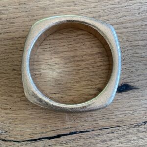 Square Gold Bracelet‎ Women’s Bangle Preloved Costume Jewelry